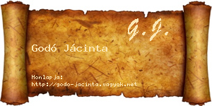 Godó Jácinta névjegykártya
